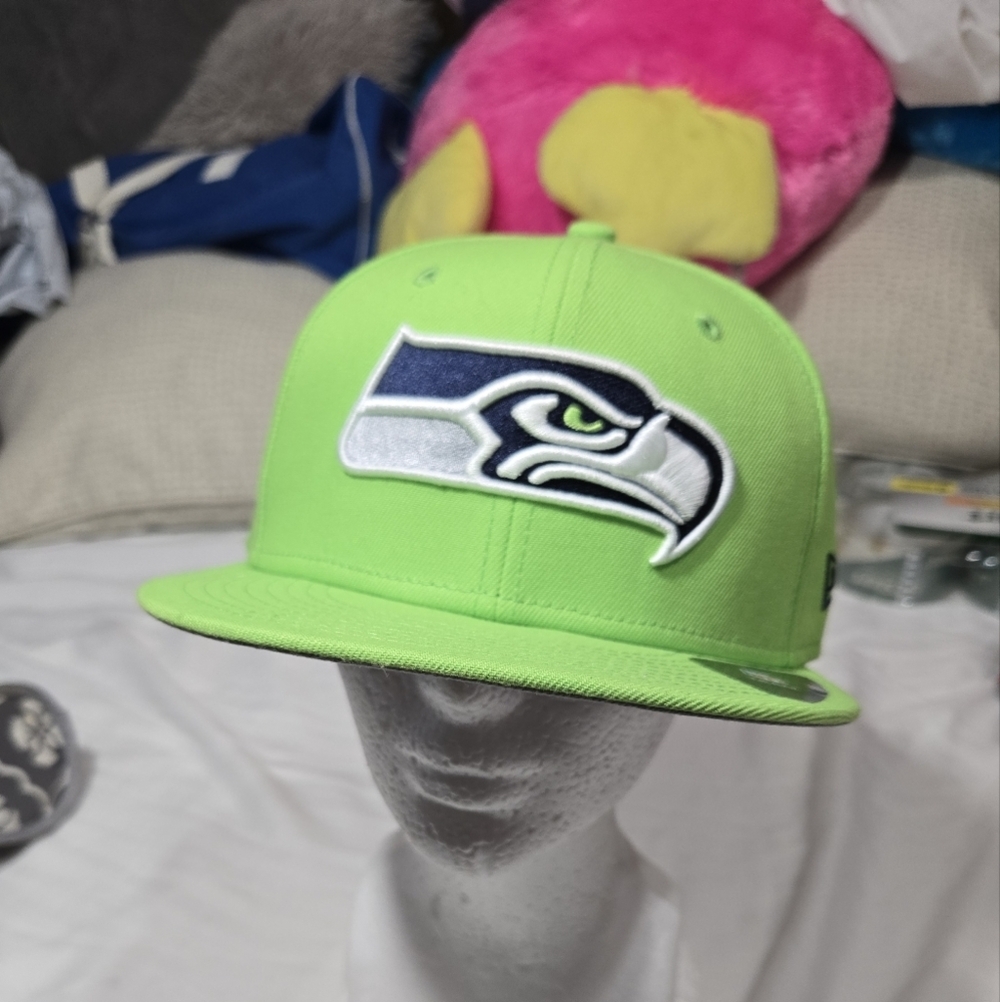 Seattle Seahawks New Era Kickoff Fitted Hat New Sz 6 7/8 - Picture 10 of 10